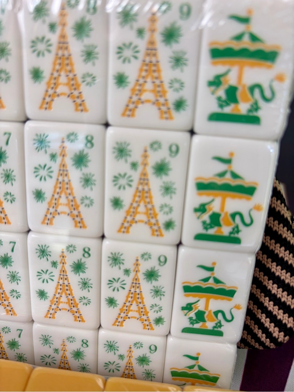 Paris Mahjong Tiles & Tile Bag 🀄️🇫🇷 - Picture 5 of 12